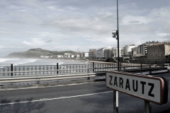 Playa de Zarautz en invierno