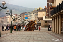 Playa de Zarautz en invierno